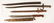 Collection Three Antique Bayonets