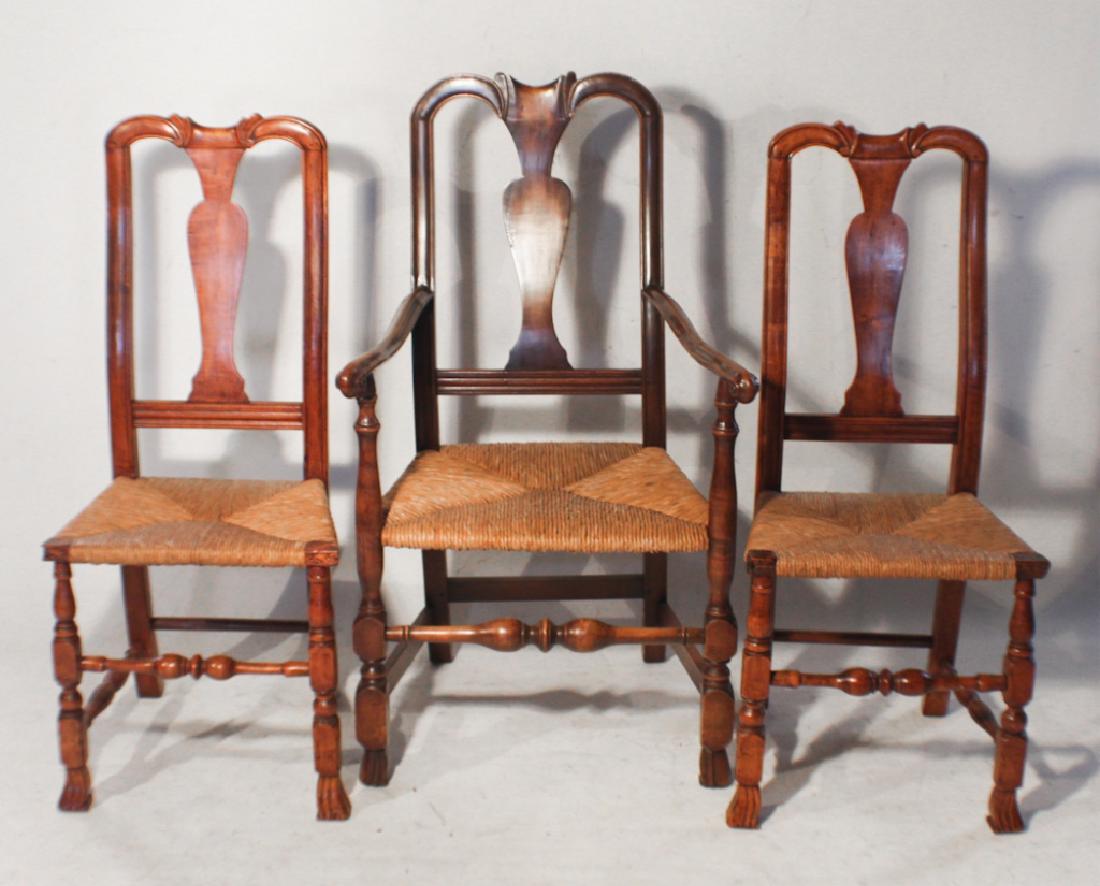Set American Queen Anne Maple Chairs (1 of 18)