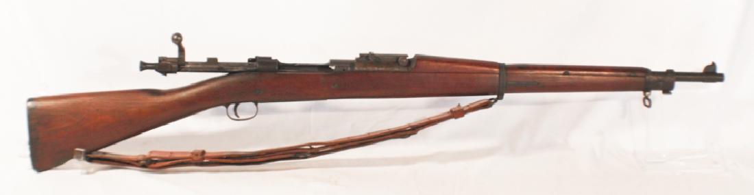 Springfield Model 1903 Military Bolt Action Rifle: The piece having serial number 1373163. The piece having inspector marks on the stock and the sling. L43 1/2" Sold from the collection of a private Aiken South Carolina family. Note: FFL Background ch