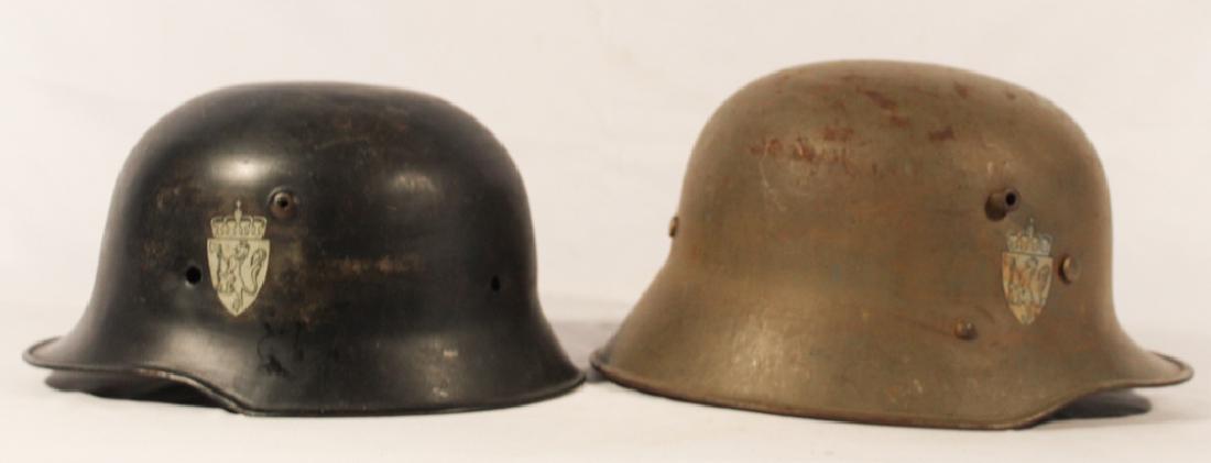 Two World War Two German War Helmets (1 of 1)