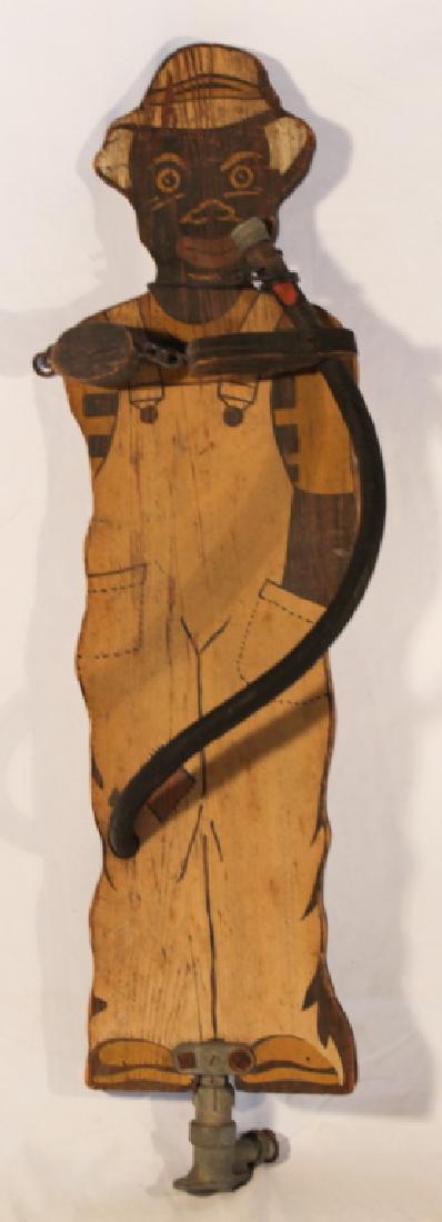 African American Painted Folk Art Wood Sprinkler (1 of 2)