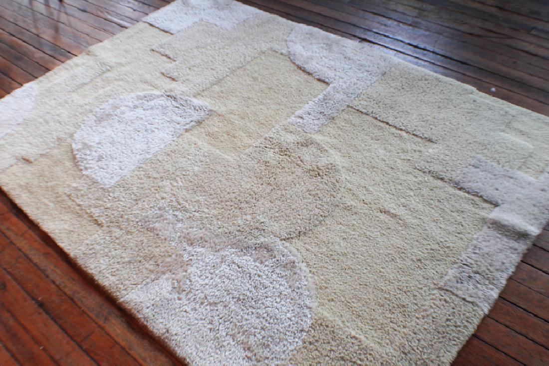 Modernist Wool Carpet by Edward Fields: Circa 1970, Long Island, New York. Good overall condition.L 92" W 64"
