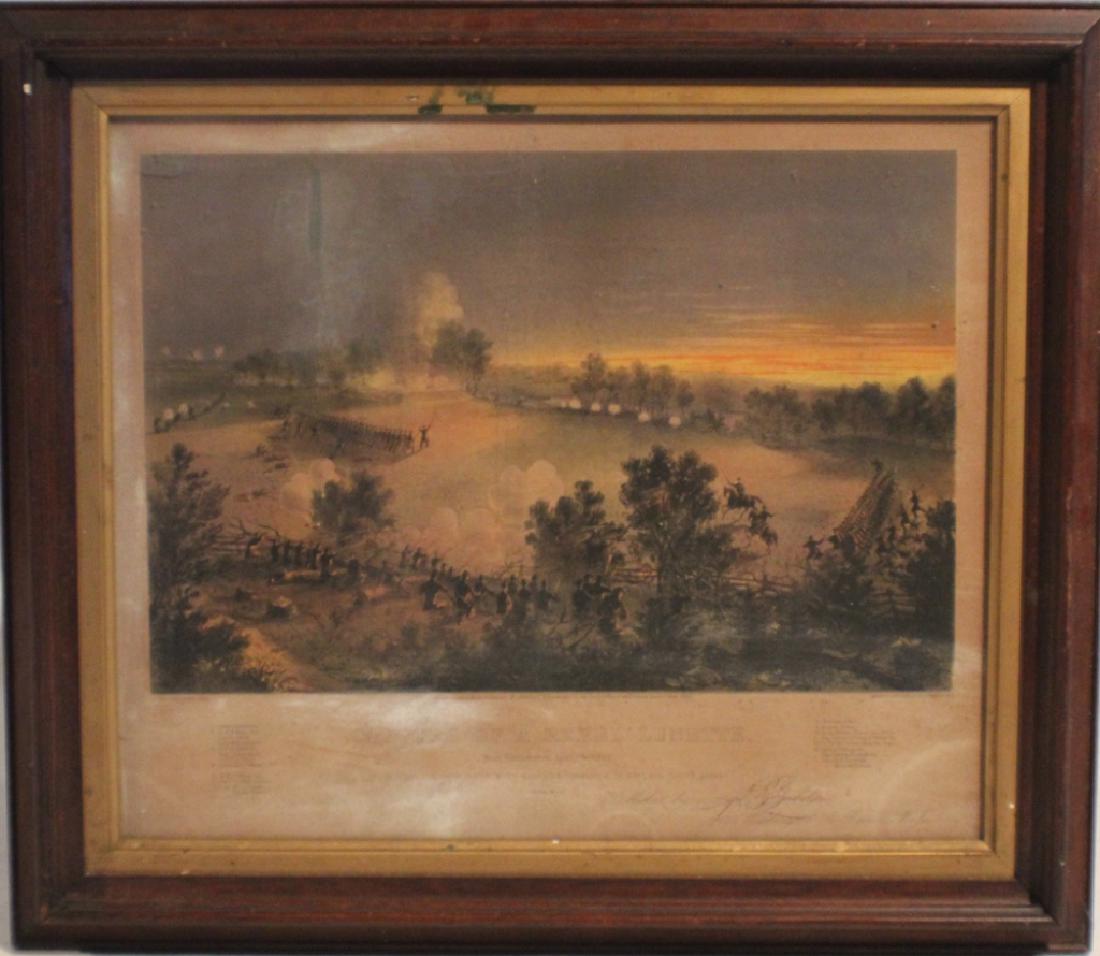 Hand Colored Antique Civil War Lithograph (1 of 1)