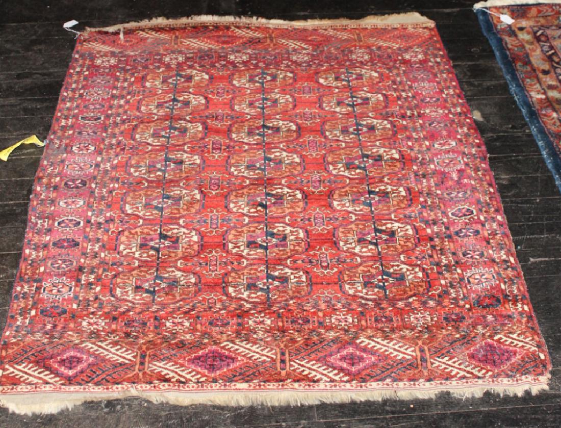 Antique Persian Bokhara Turkoman Carpet (1 of 2)