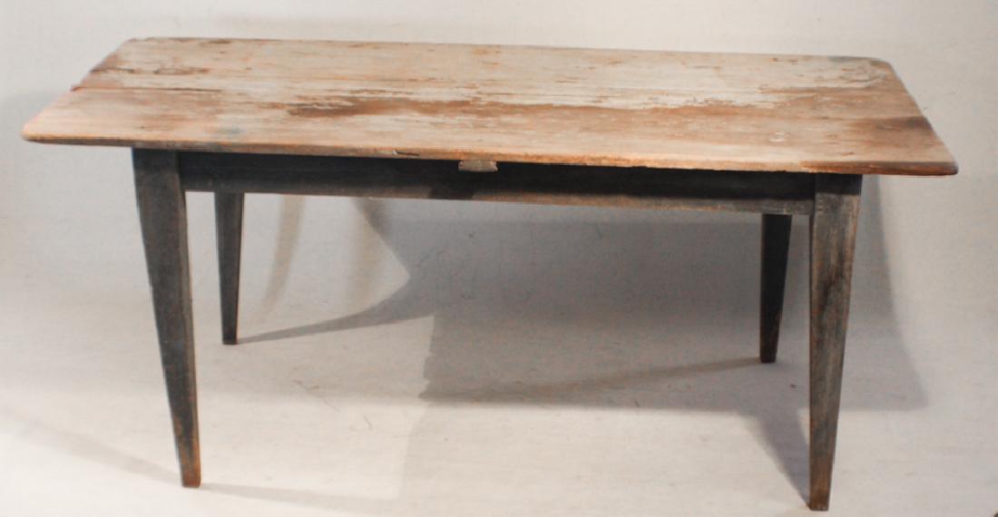 Country Federal Yellow Pine Painted Harvest Table (1 of 3)