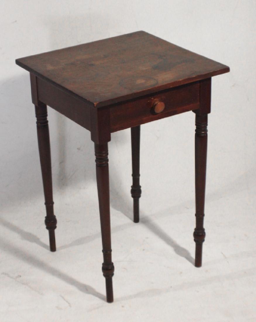 American Federal Walnut Country Side Table (1 of 1)