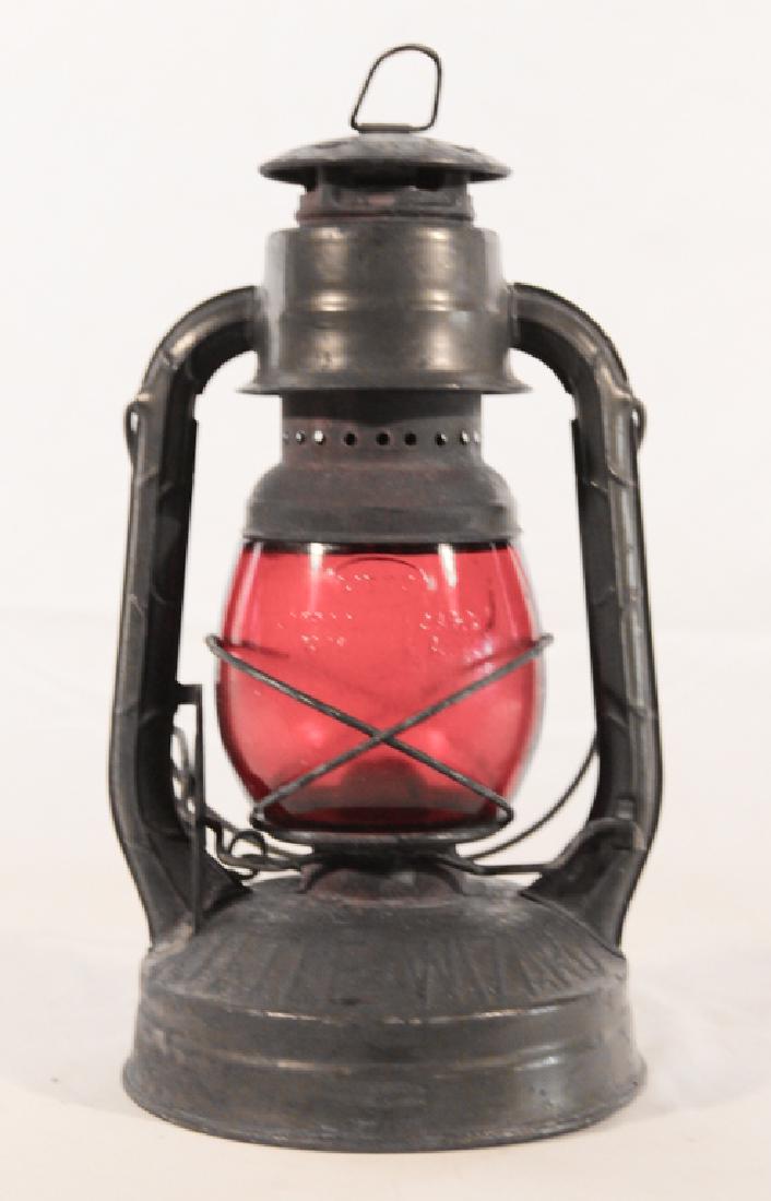 Little Wizard Red Glass & Tin Railroad Lantern (1 of 1)