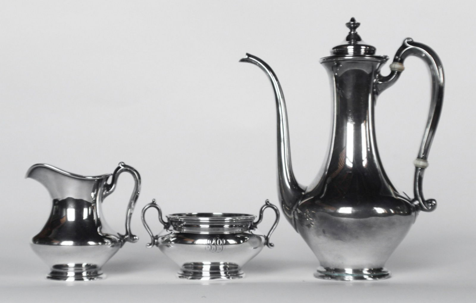 Vintage Deco American Sterling Silver Tea Service (1 of 1)