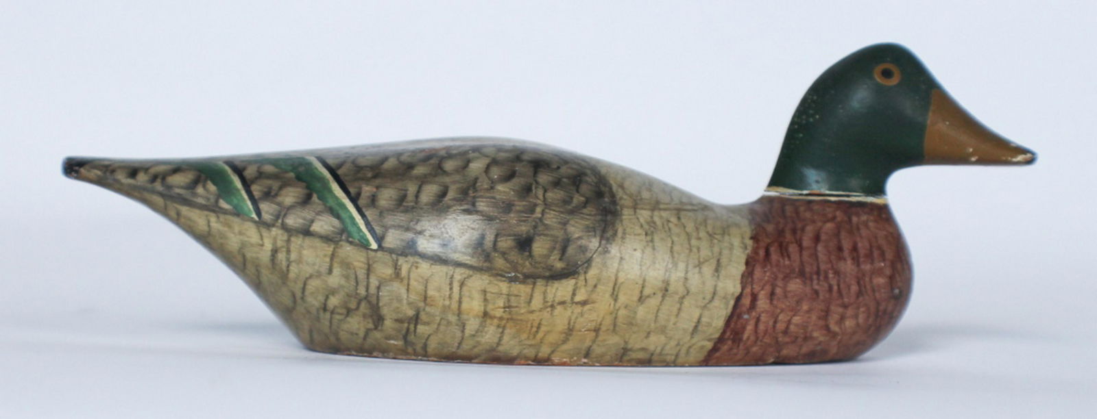 Vintage Folk Art Miniature Duck Decoy (1 of 2)
