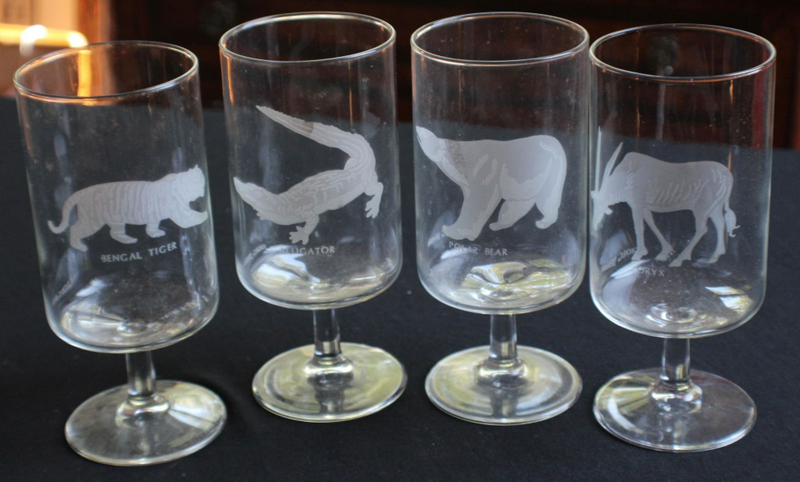 Set Georg Jensen Etched Glass Sporting Stems (1 of 2)