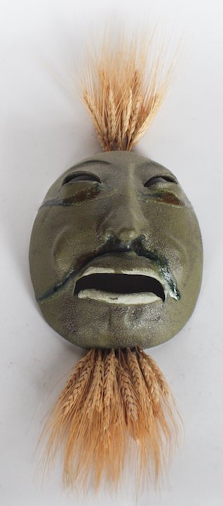 Rare Southern Stoneware Face Mask by Marvin Bailey (1 of 2)