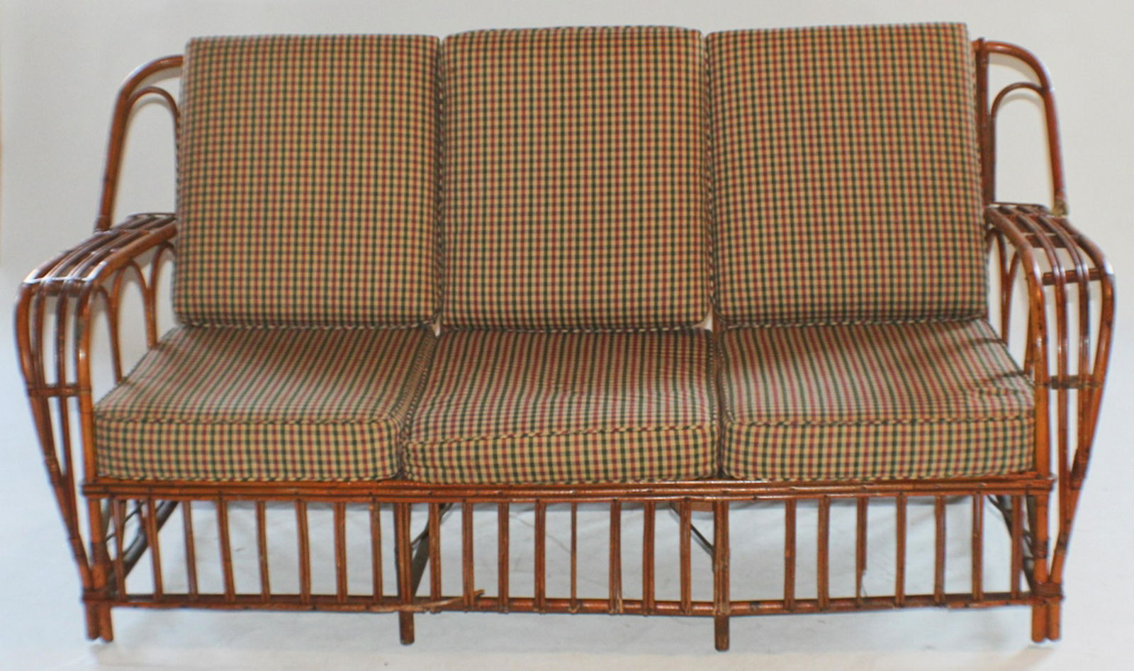 Period Deco Bamboo Rattan Sofa (1 of 3)