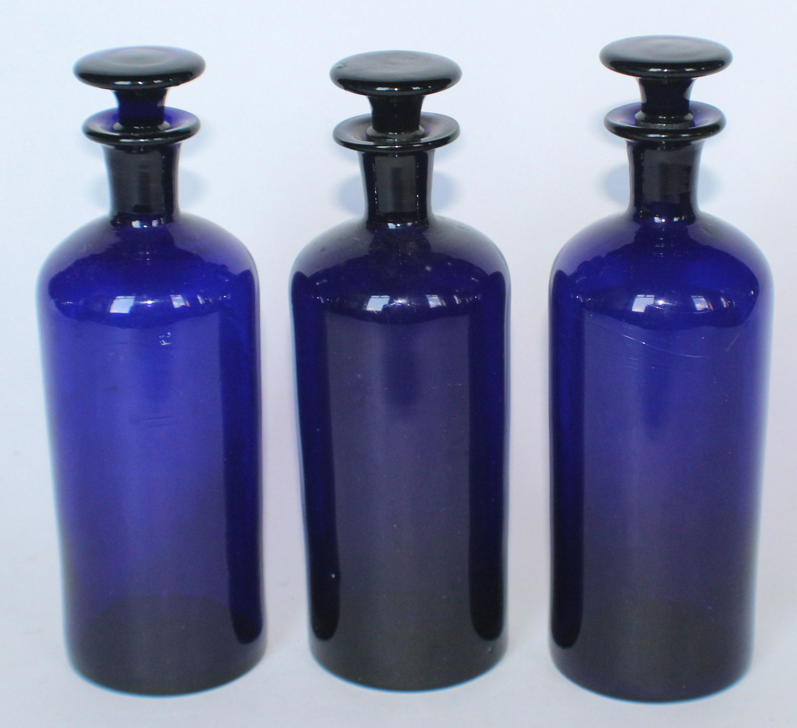 Collection Antique Blown Glass Apothecary Bottles (1 of 2)