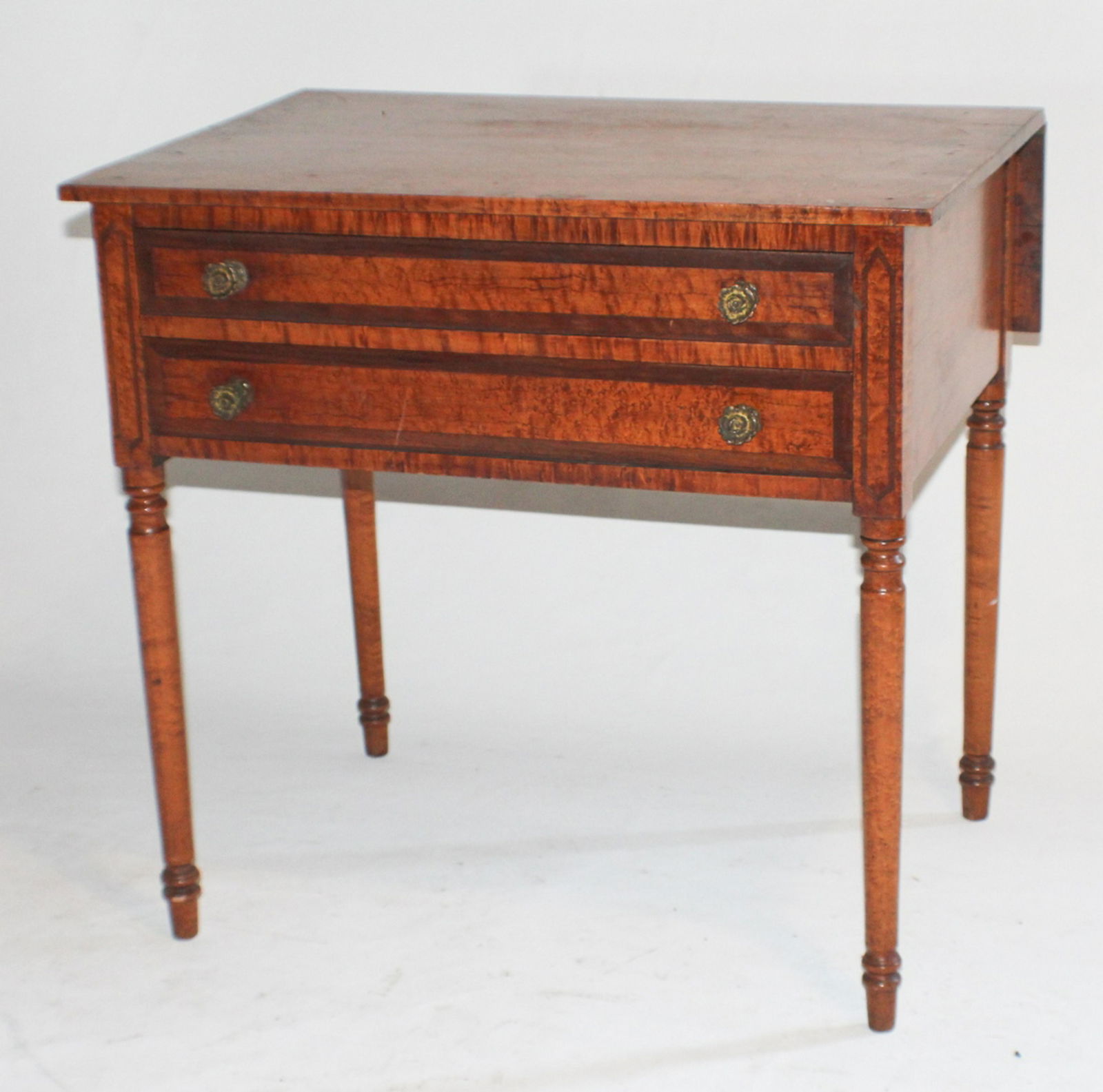 Federal Figured Birdseye & Tiger Maple Hall Table (1 of 6)