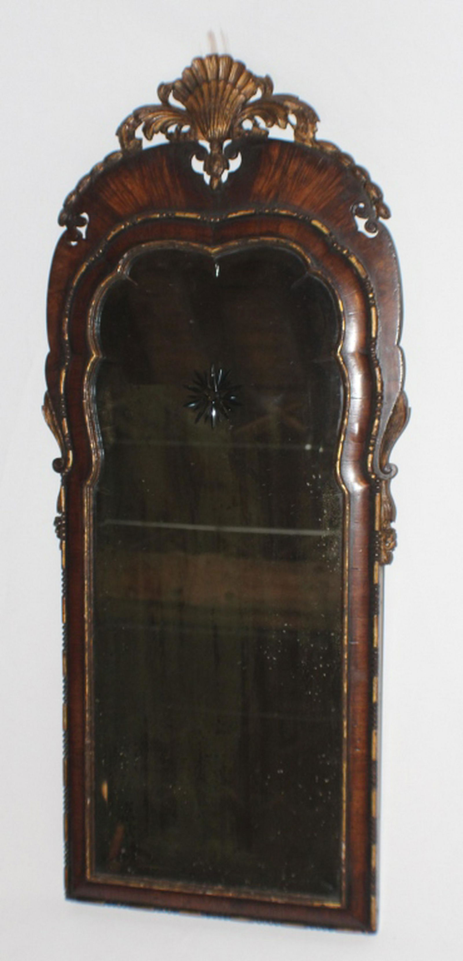Very Fine English Carved & Gilt Queen Anne Mirror (1 of 4)