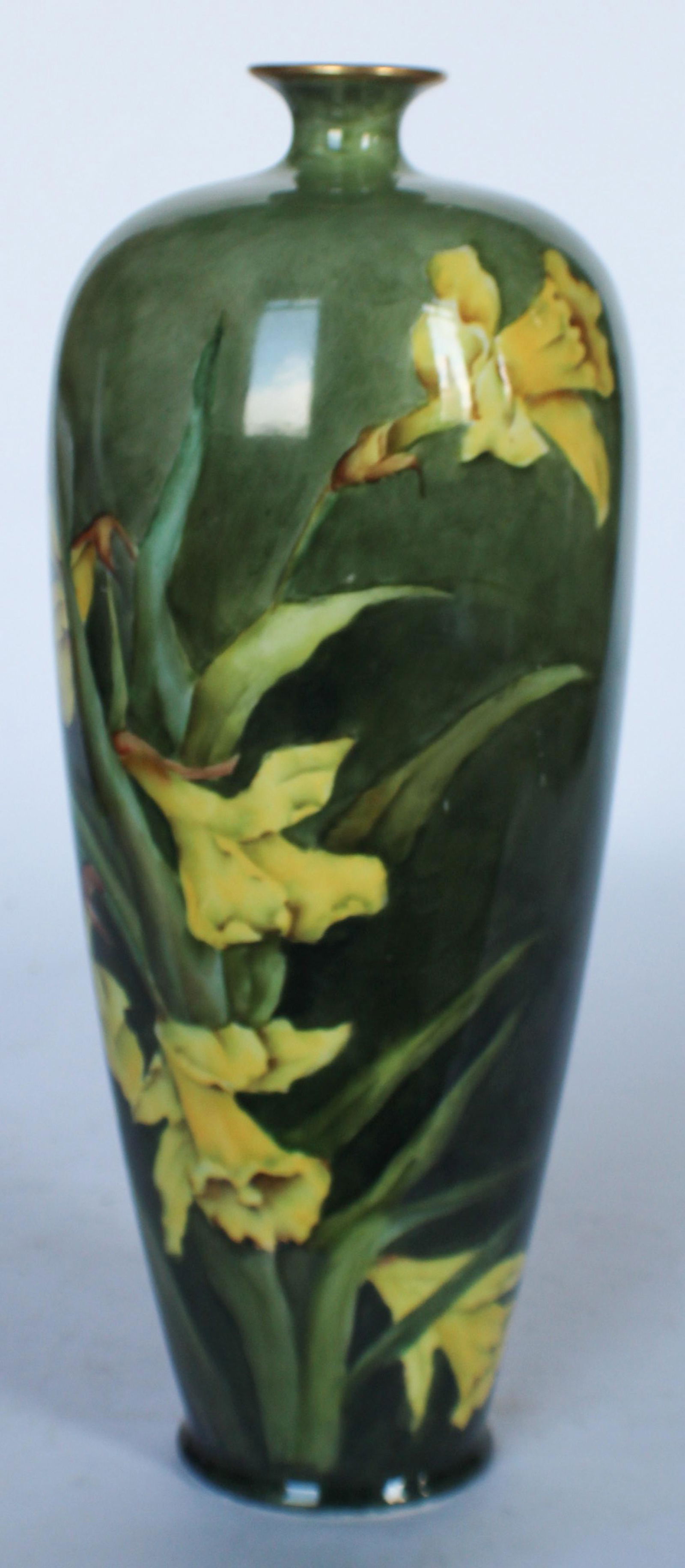 Antique Belleek Porcelain Hand Painted Vase (1 of 2)