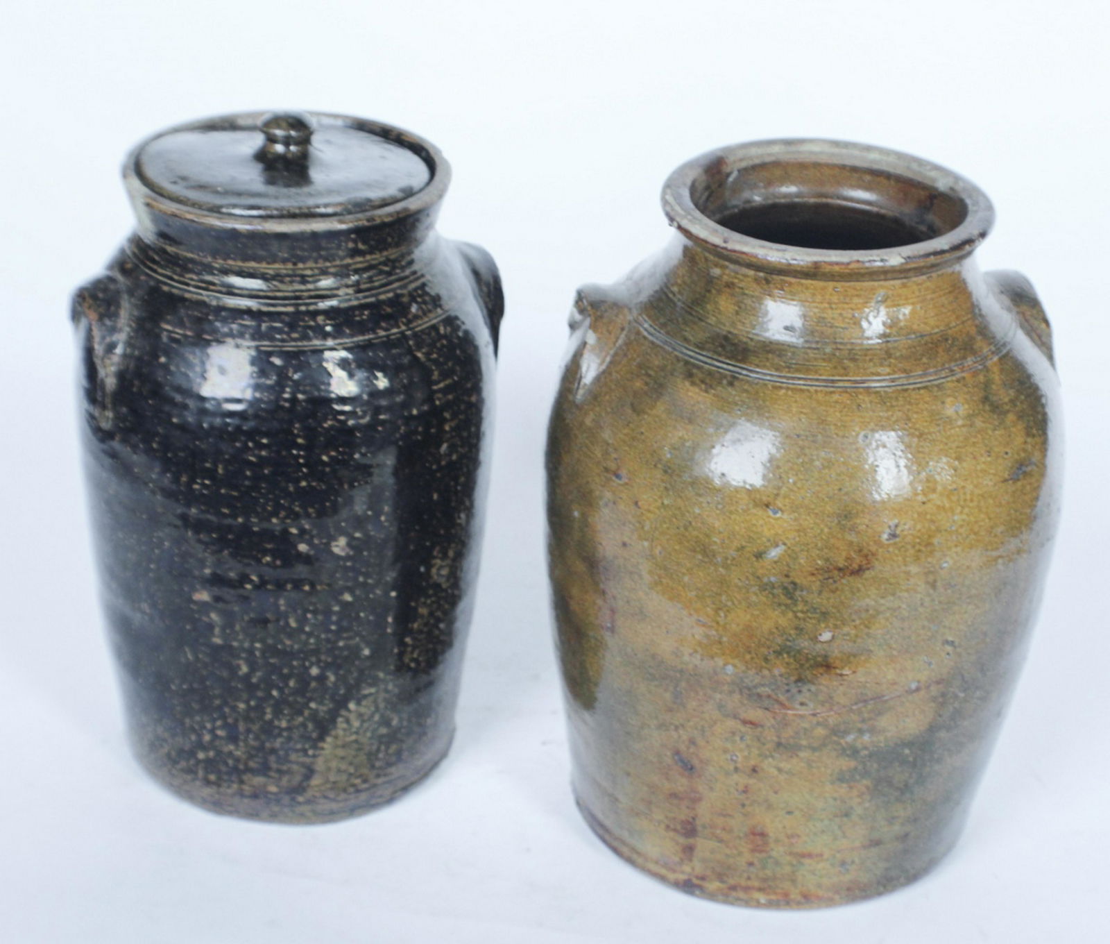 Two Southern Stoneware Storage Jars (1 of 2)