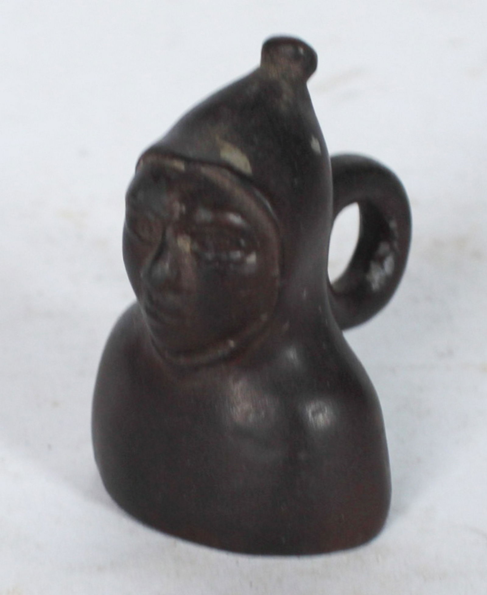 Interesting Antique Pewter Candle Snuffer (1 of 3)