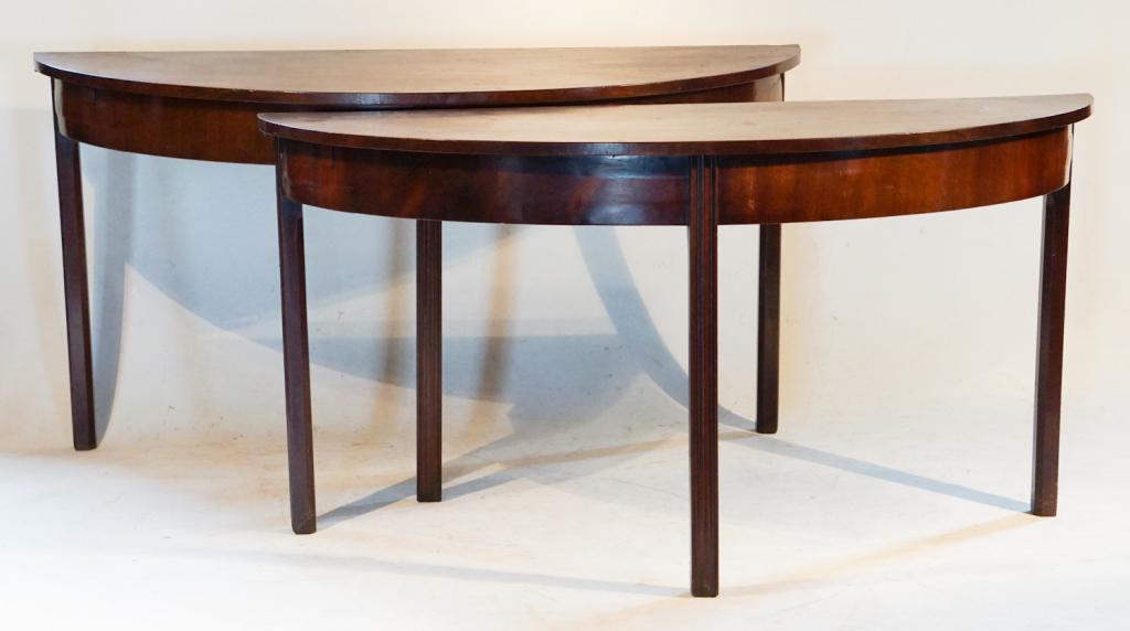 Pair George III Mahogany Banquet Ends (1 of 1)