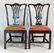 Pair George III Chippendale Mahogany Side Chairs