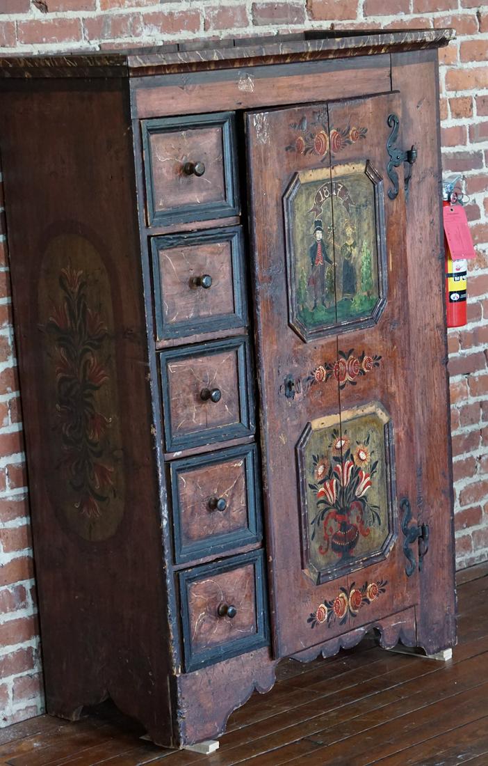 Continental Paint Decorated Dressing Beuro (1 of 8)