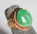 Fine Chinese Gold & Jade Deco Ring