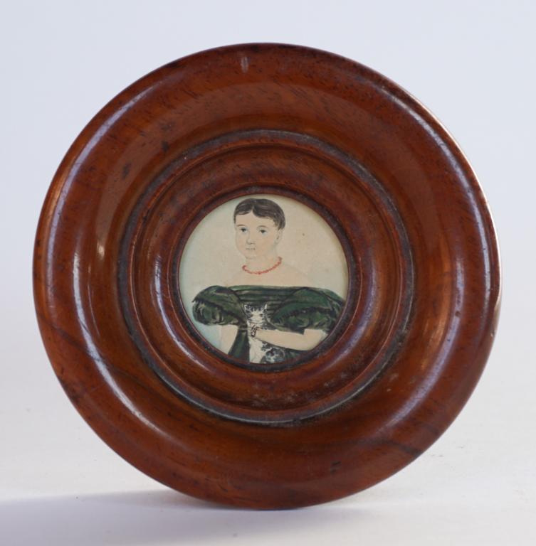 American or British School Portrait Miniature (1 of 2)