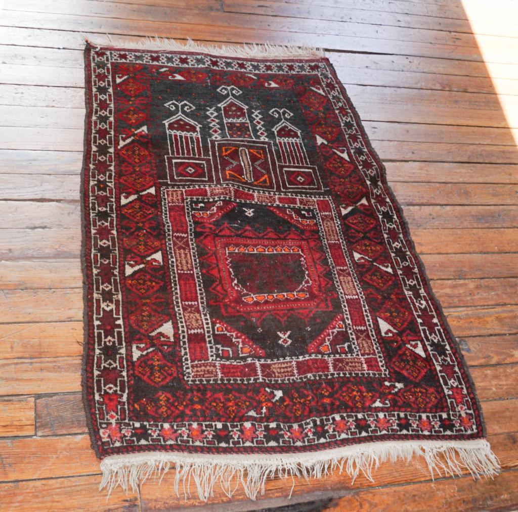 Antique Persian Tribal Prayer Rug (1 of 3)