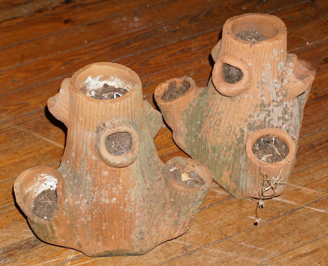 Southern Sewer Tile Pottery/Earthenware Planters (1 of 1)