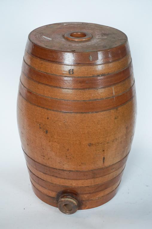 Antique English Salt Glazed Stoneware Watercooler (1 of 2)