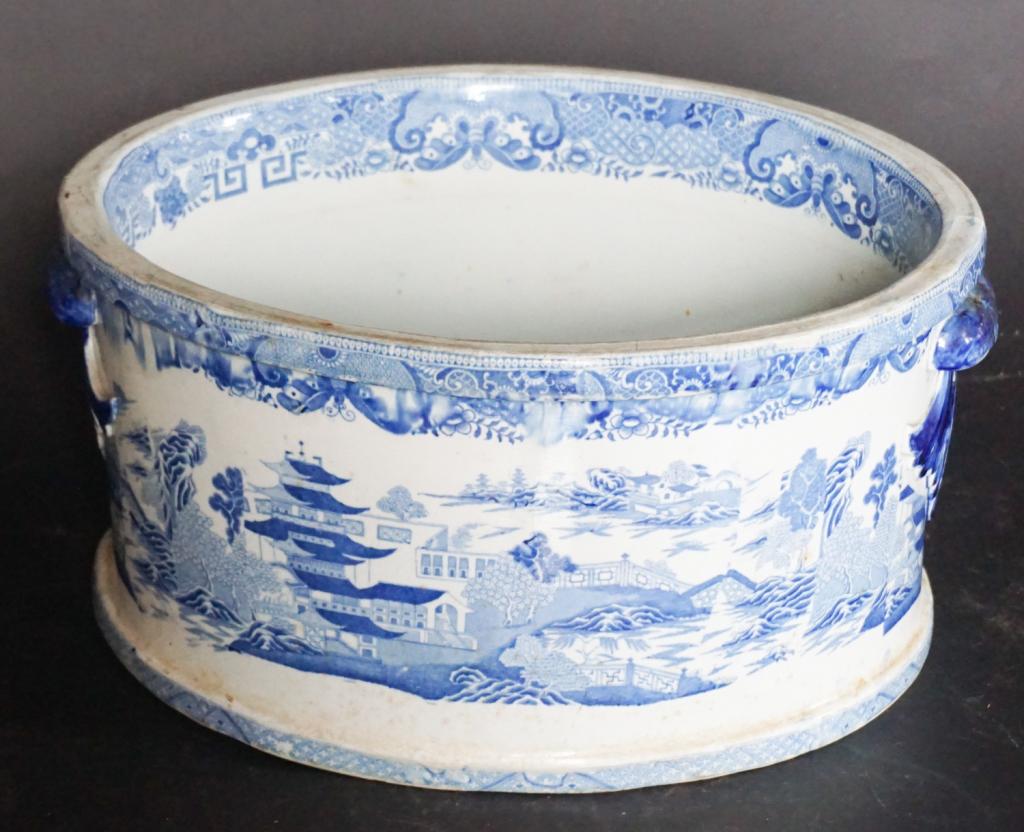 Masons English Blue Willow IronStone Foot Bath (1 of 5)
