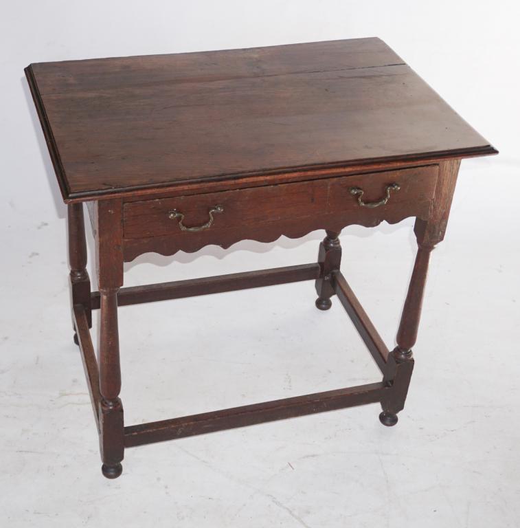 William and Mary Style Oak Tavern Table (1 of 2)