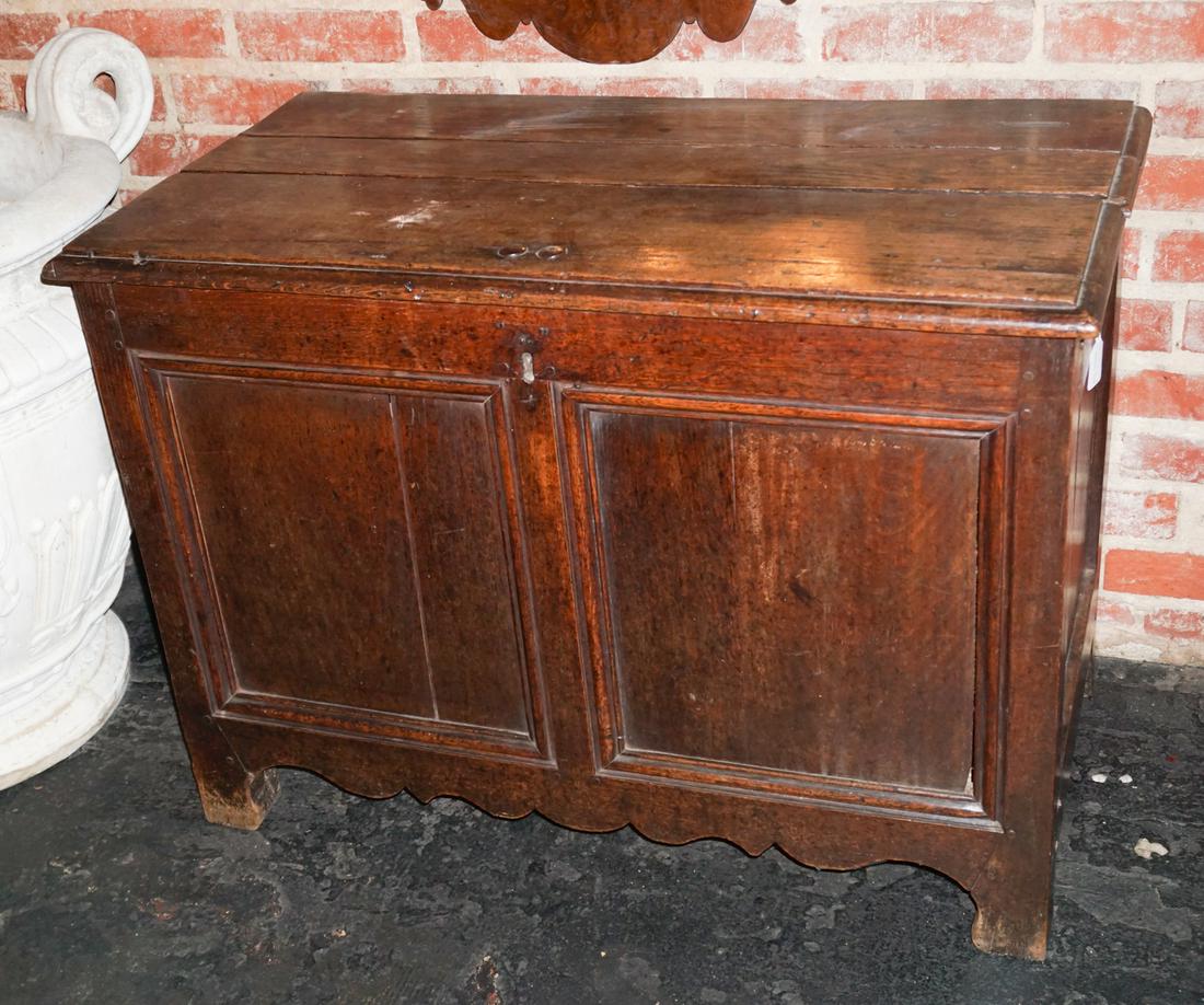 Diminutive English Jacobean Oak Blanket Chest (1 of 6)