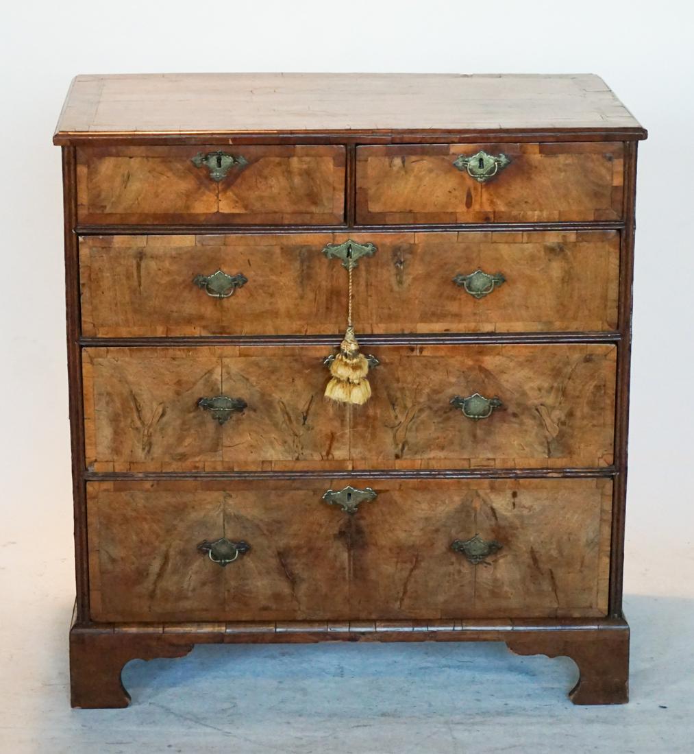 George III Inlaid Mahogany & Walnut Chest (1 of 4)