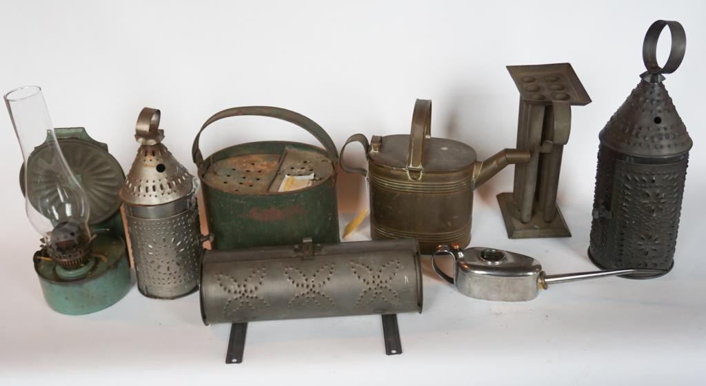 Antique Punched Tin & Other Metal Articles (1 of 1)