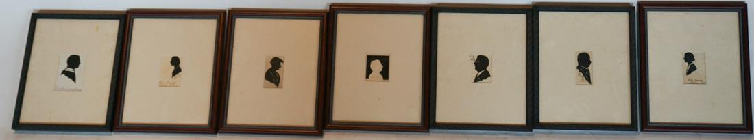 Seven Original Silhouette Works by Carew Rice (1 of 4)