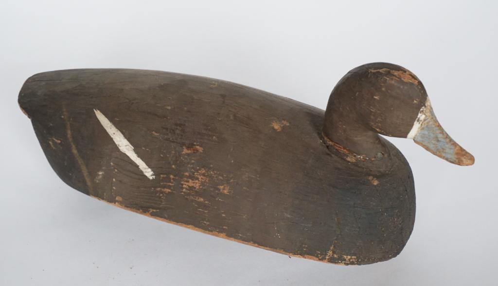 Southern Antique Blue Bill Hen Duck Decoy (1 of 4)