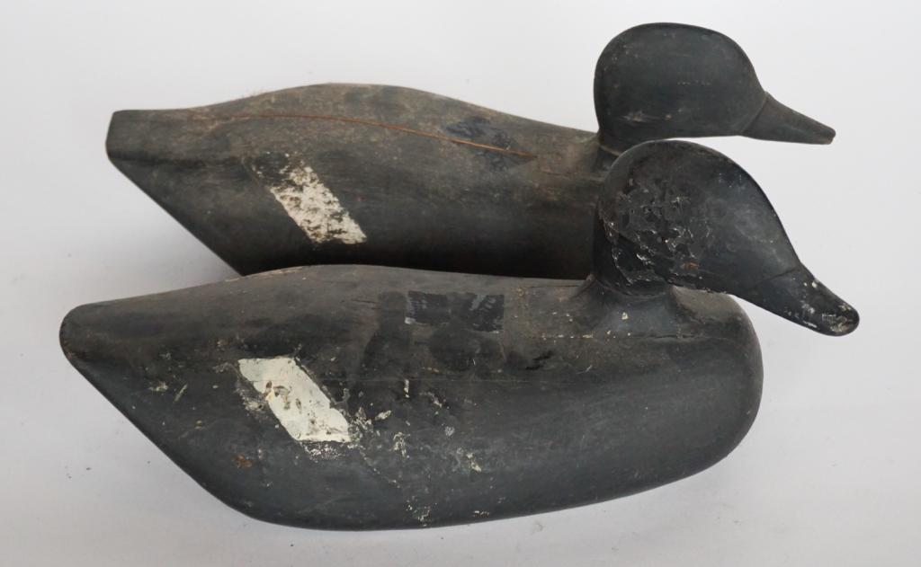 Two Antique Carved & Painted Duck Decoys (1 of 5)