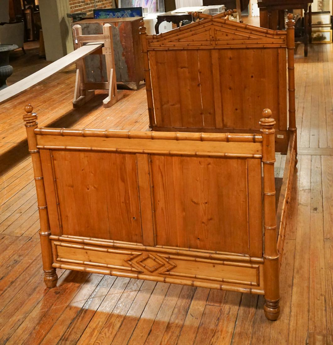 Aesthetic Movement Bamboo Form Bed (1 of 2)