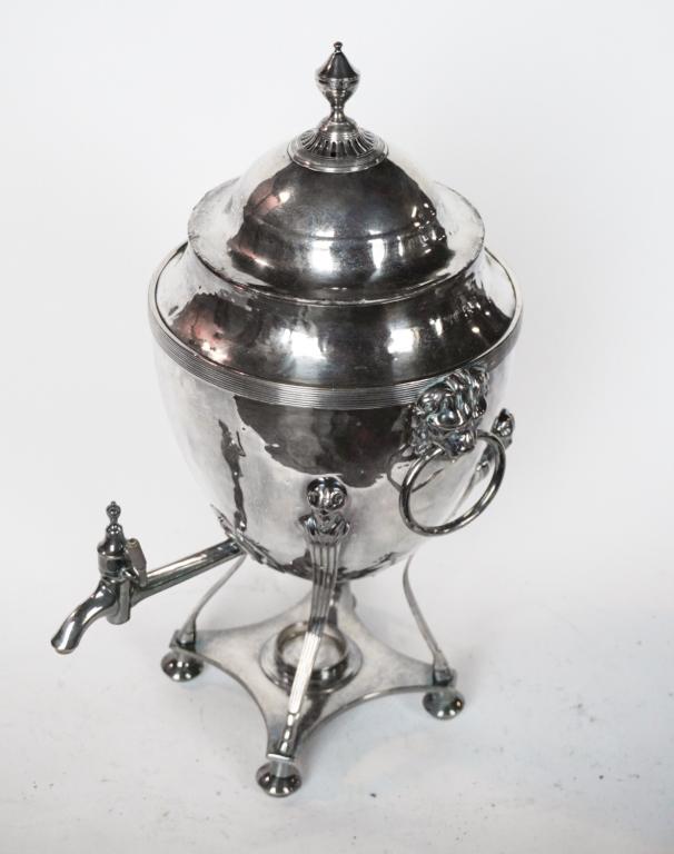 George III Silver Plate Hot Water Urn (1 of 2)