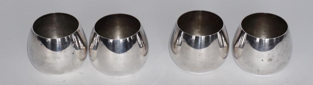 Set Rogers Sterling Silver Brandy Snifters (1 of 1)
