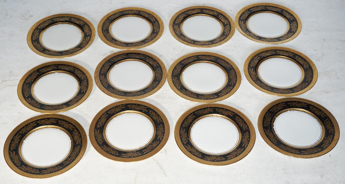 Set Bavarian Porcelain Dinner Plates Henrich & Co. (1 of 2)