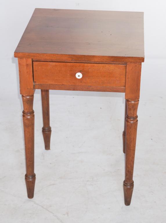 American Federal Walnut One Drawer Side Table (1 of 3)