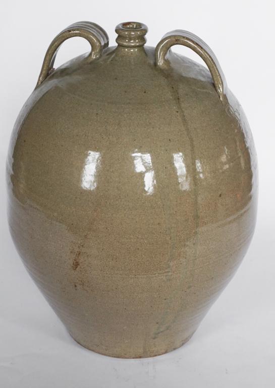 Very Large Southern Stoneware Two Handled Jug (1 of 3)