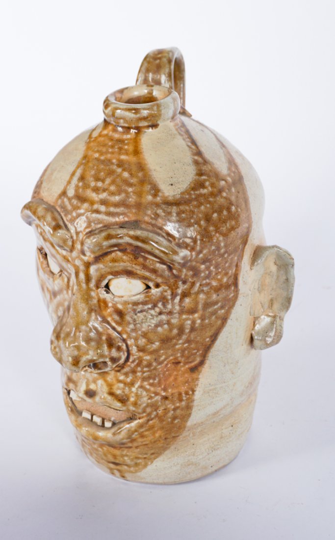Jeremy Davis Southern Stoneware Face Jug (1 of 4)