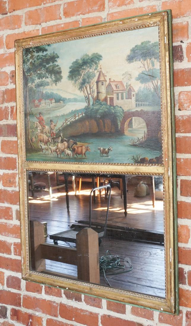 Handsome Vernis-Martin Painted & Gilt Mirror (1 of 5)