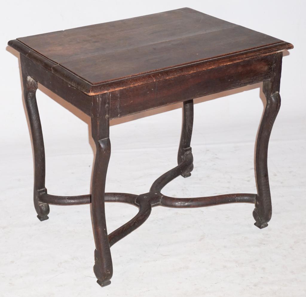 Early French Louis XIV Colonial Oak Tavern Table (1 of 4)