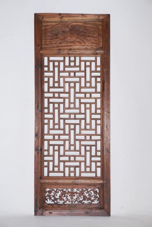 Chinese Carved Softwood Wall Hanging Panel (1 of 3)