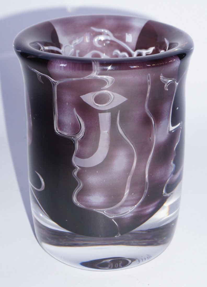 Ingeborg Lundin Orrefors Blown Glass Ariel Vase (1 of 3)
