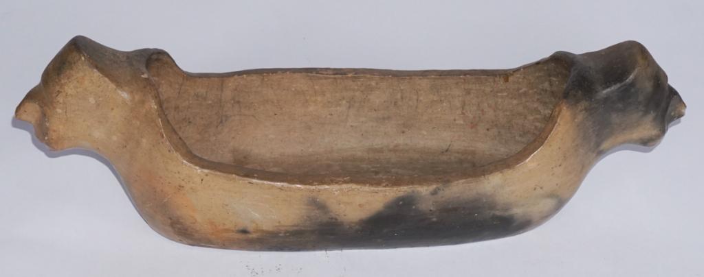 Antique Native American Pottery Chief Head Bowl (1 of 4)